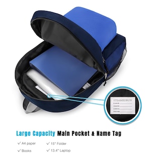 Foto 4 | Mochila Steamedbun Kids Para Niños de 3 a 6 Años Resistente al Agua - Venta Internacional