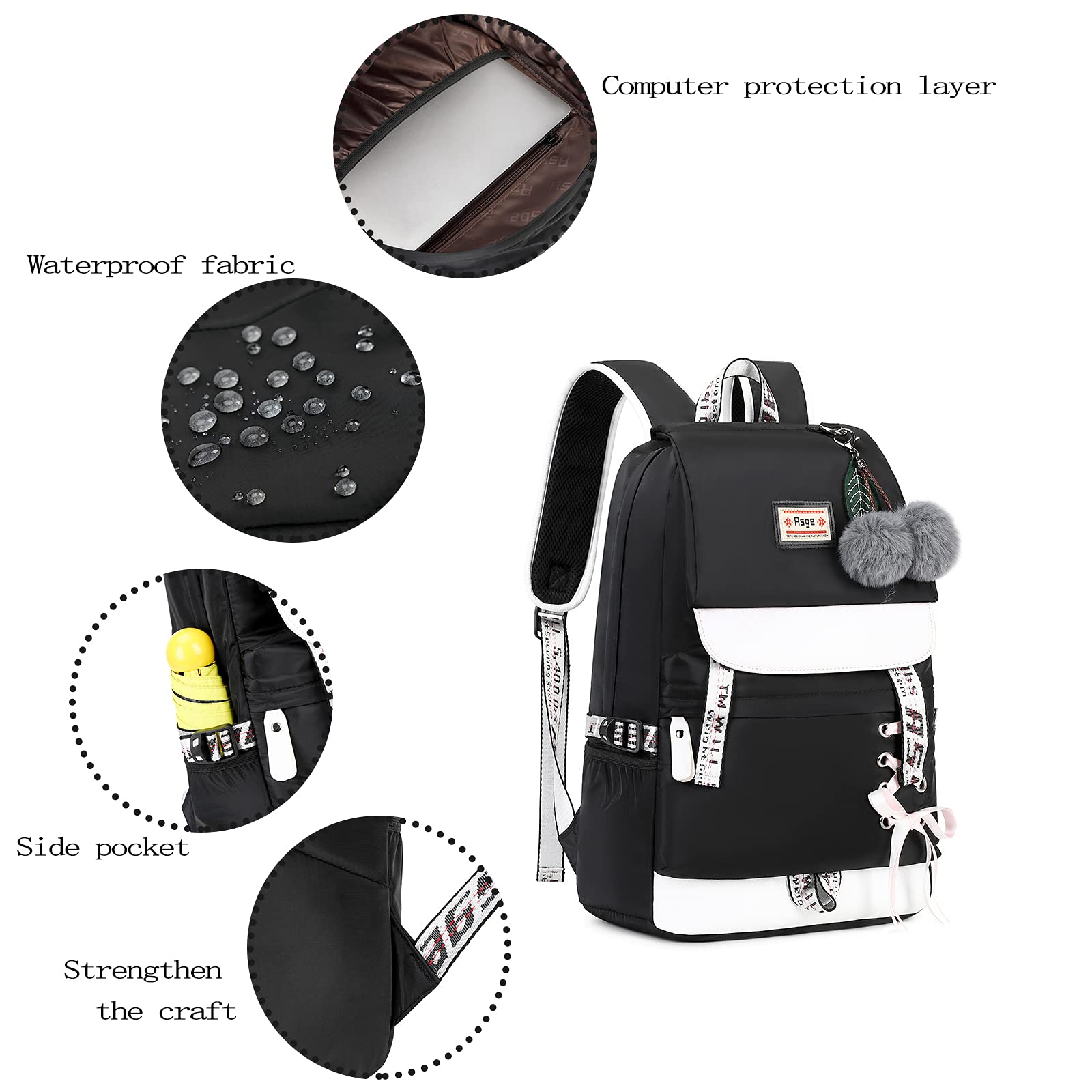 Foto 6 pulgar | Mochila Asge para Mujer - Venta Internacional
