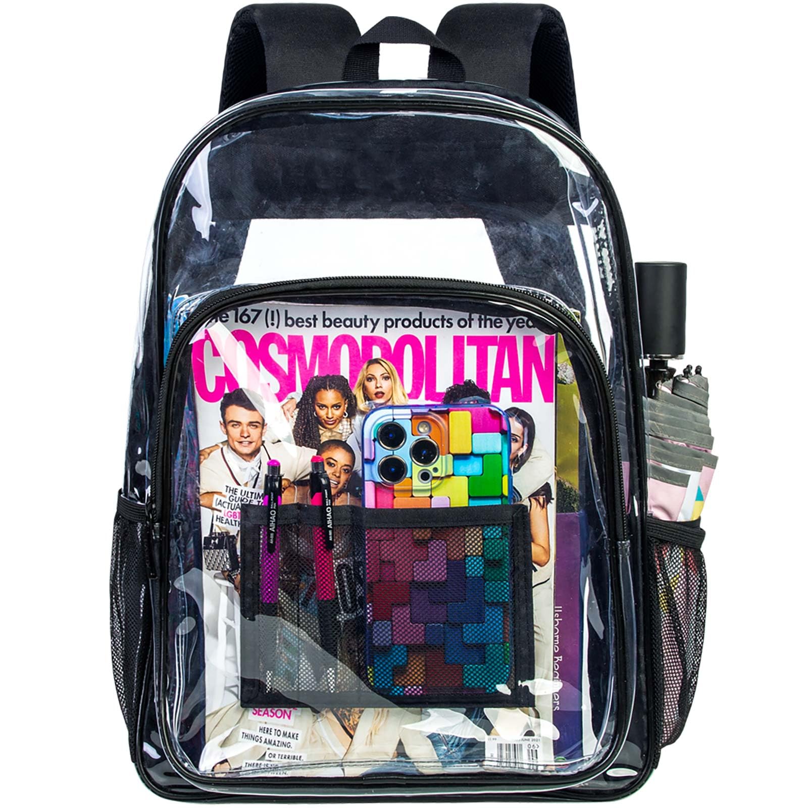 Foto 1 | Mochila Transparente Agsdon Mochila Transparente Para Adultos, Color Negro - Venta Internacional.