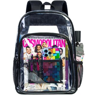 Foto 1 | Mochila Transparente Agsdon Mochila Transparente Para Adultos, Color Negro - Venta Internacional.