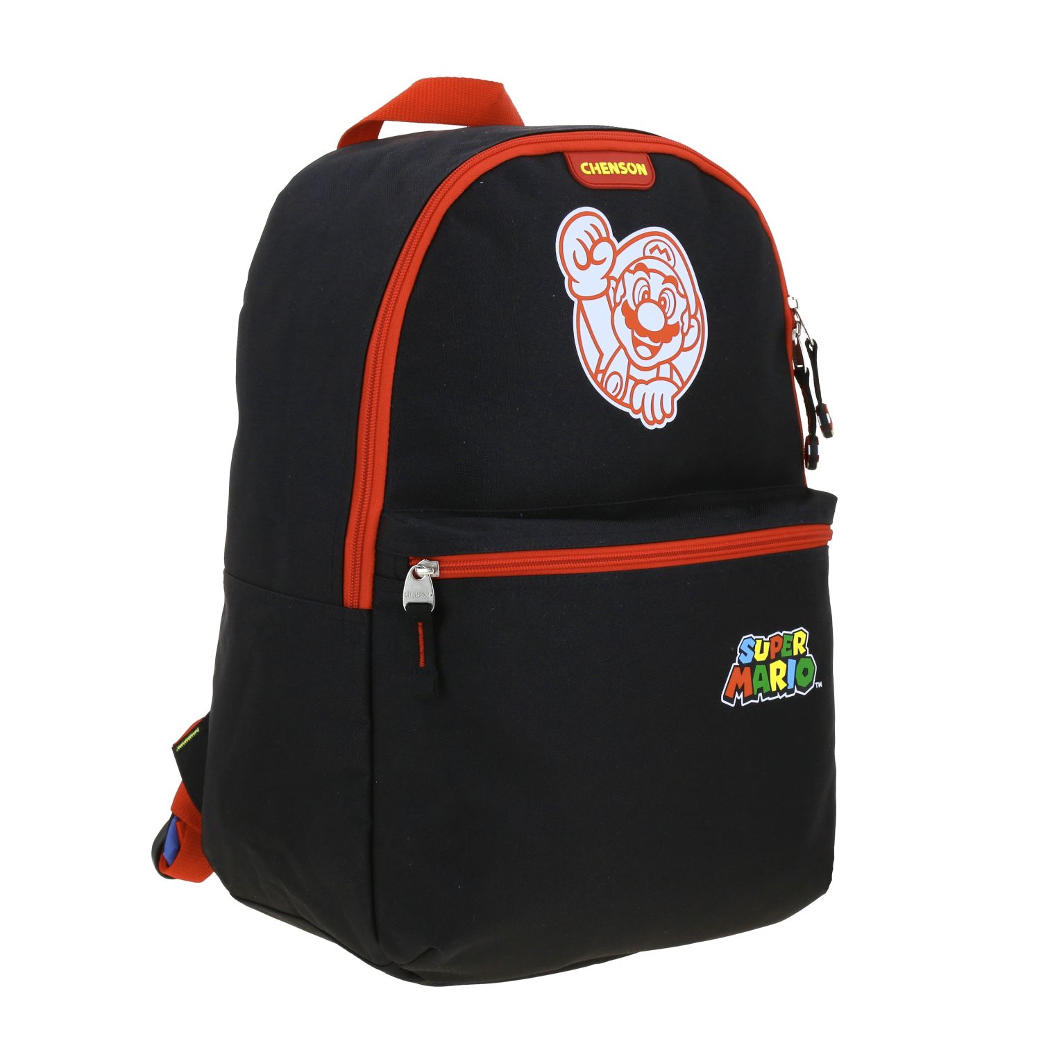 Foto 5 pulgar | Mochila Escolar Grande Chenson Mario Bros Logo Tonsky Mb66505-3