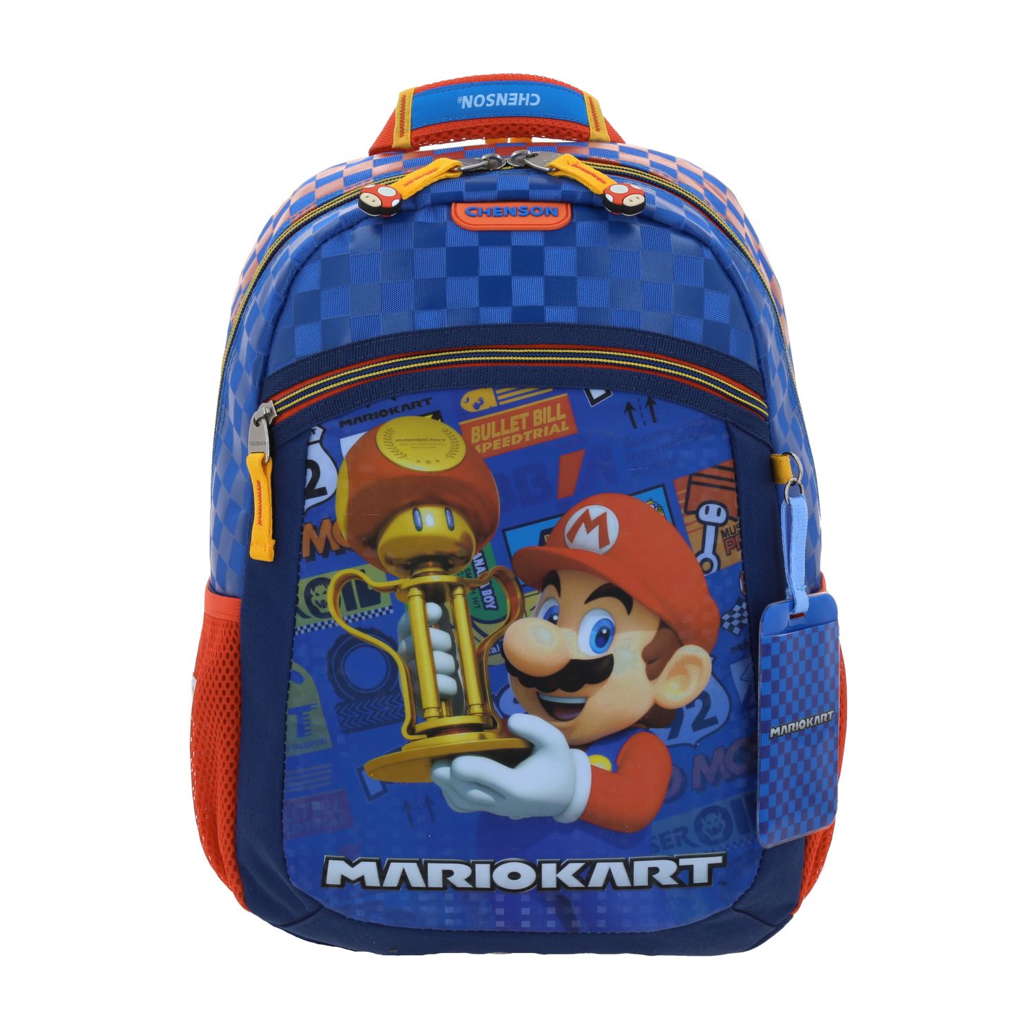 Foto 2 pulgar | Mochila Mediana Escolar Chenson Mariokart Con Trofeo Veloz Mb66419-9