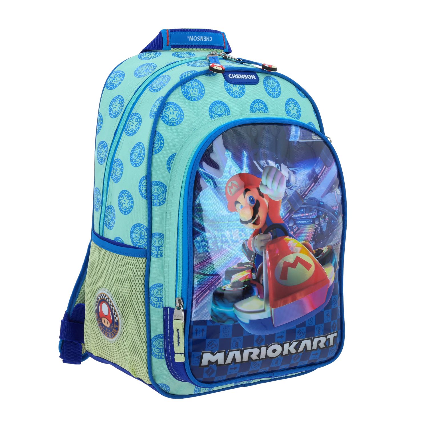 Foto 7 pulgar | Mochila Escolar Grande Chenson Mario Bros Kart Coleccion Peis Mb66280-9