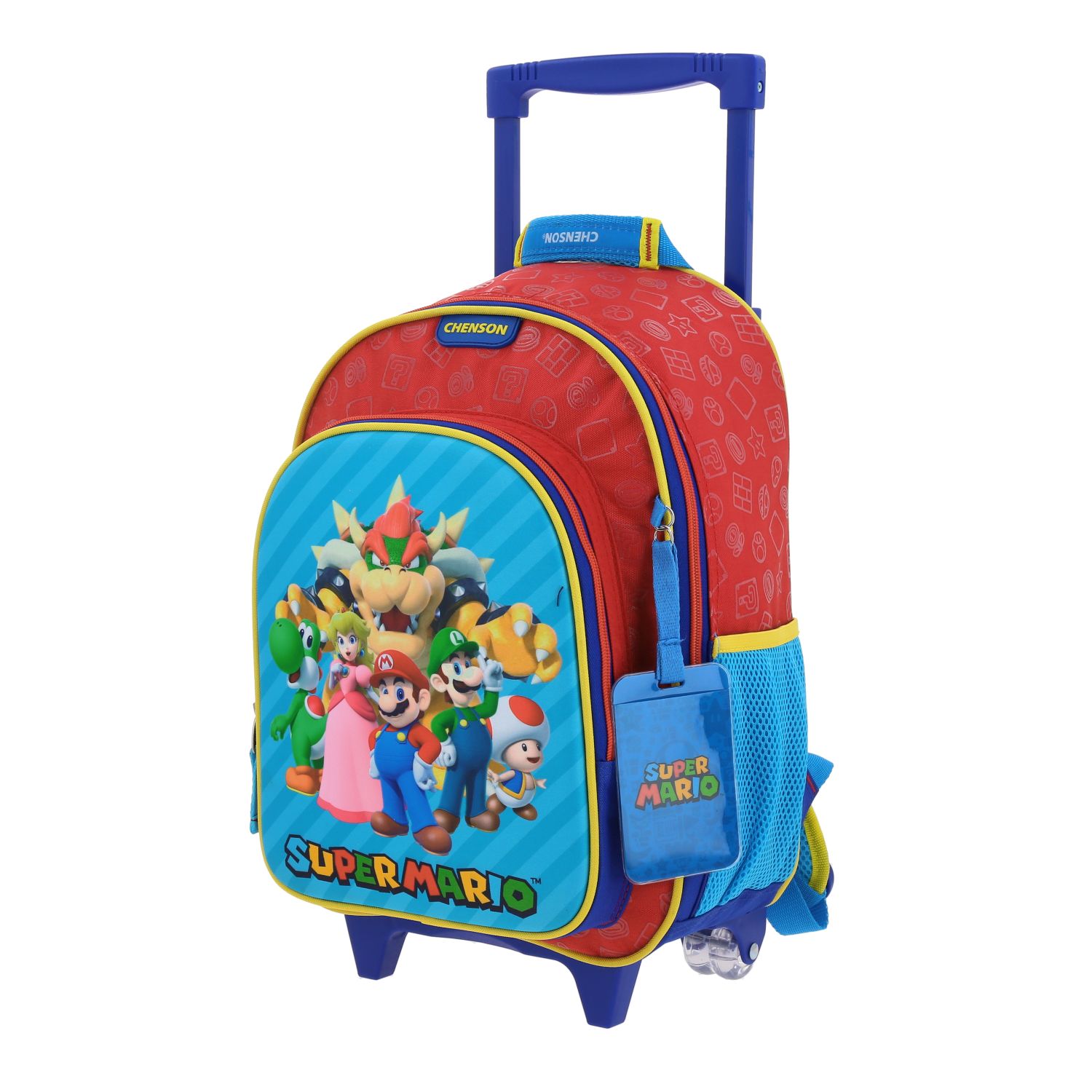 Foto 3 pulgar | Mochila Mediana Chenson Ruedas Niño Escolar Llantas Kinder Mario Bros Squat Mb66371-r Carro De Fabrica