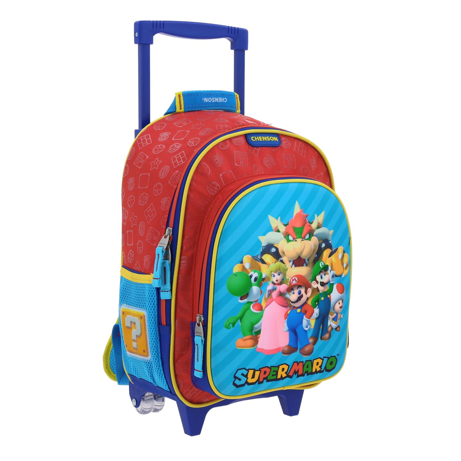 Foto 5 pulgar | Mochila Mediana Chenson Ruedas Niño Escolar Llantas Kinder Mario Bros Squat Mb66371-r Carro De Fabrica