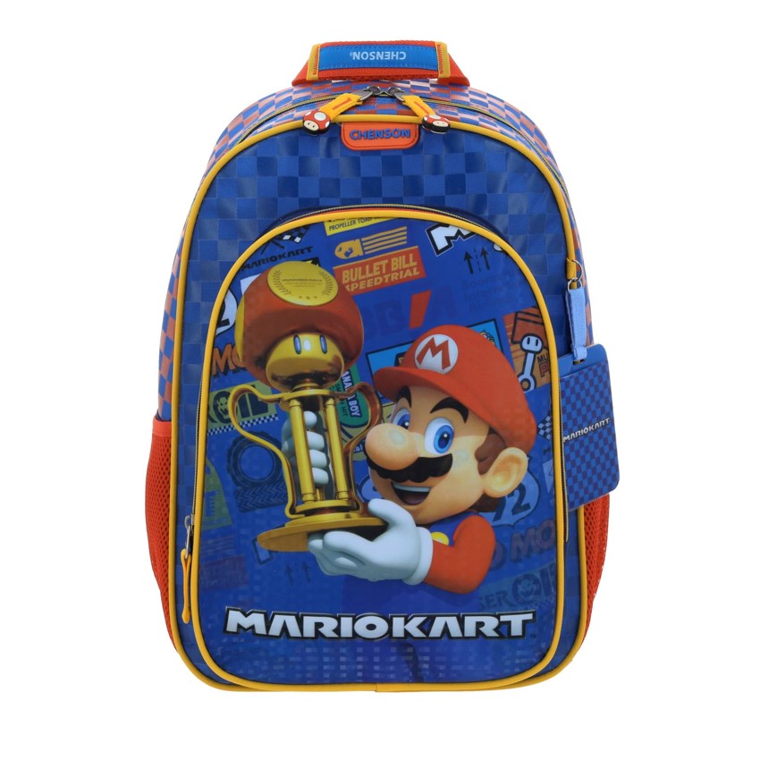 Mochila Escolar Chenson Mario Bros Primaria Veloz Mb66412-9