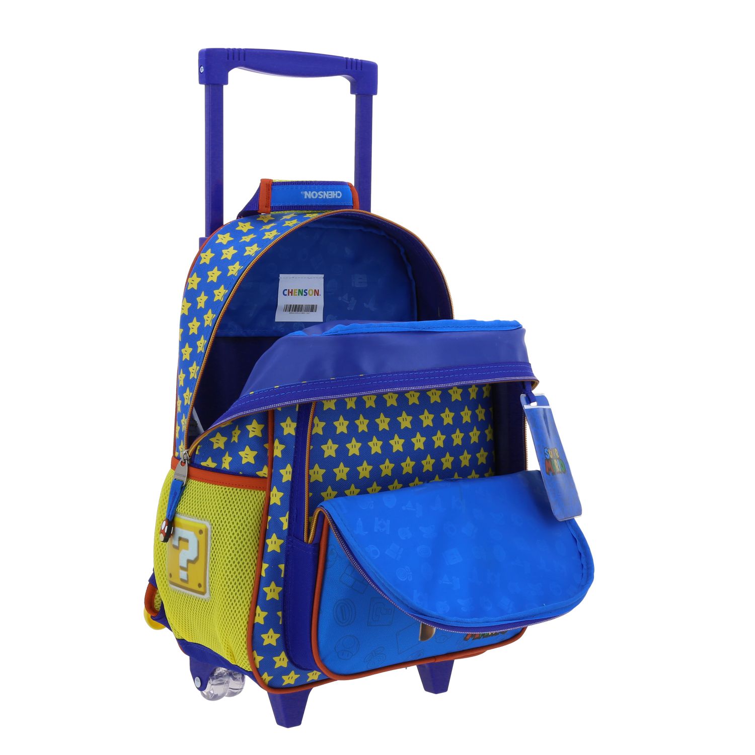 Foto 3 pulgar | Mochila Mediana Chenson Ruedas Niño Escolar Llantas Kinder Mario Bros Powp Mb66309-9 Carro De Fabrica