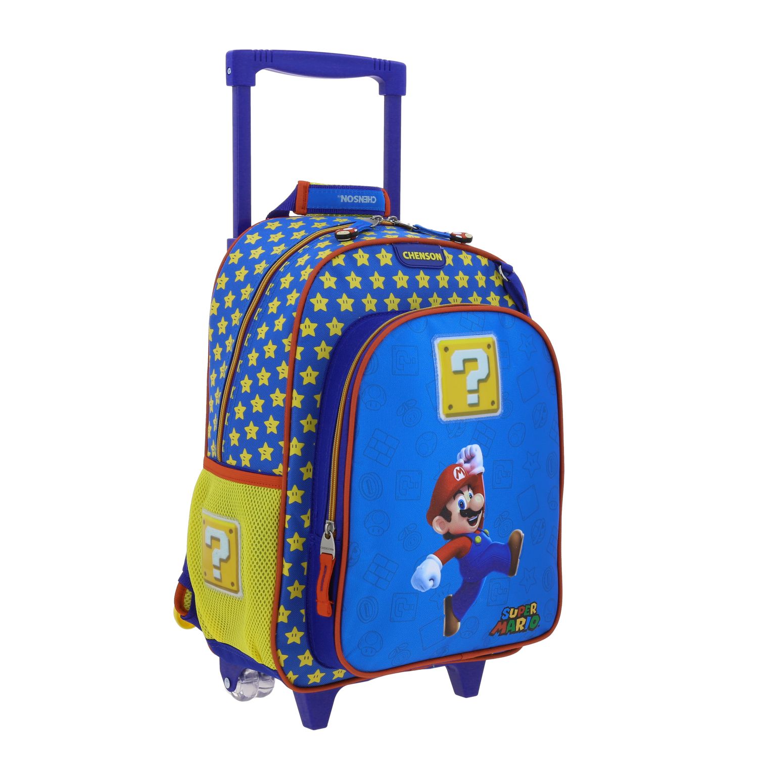 Foto 4 pulgar | Mochila Mediana Chenson Ruedas Niño Escolar Llantas Kinder Mario Bros Powp Mb66309-9 Carro De Fabrica