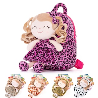 Foto 1 | Mochila Gloveleya para Niña Pequeña con Muñeca de Peluche 23 cm - Venta Internacional