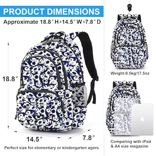 Foto 3 | Mochila Escolar Rickyh Style Ligera e Impermeable - Venta Internacional