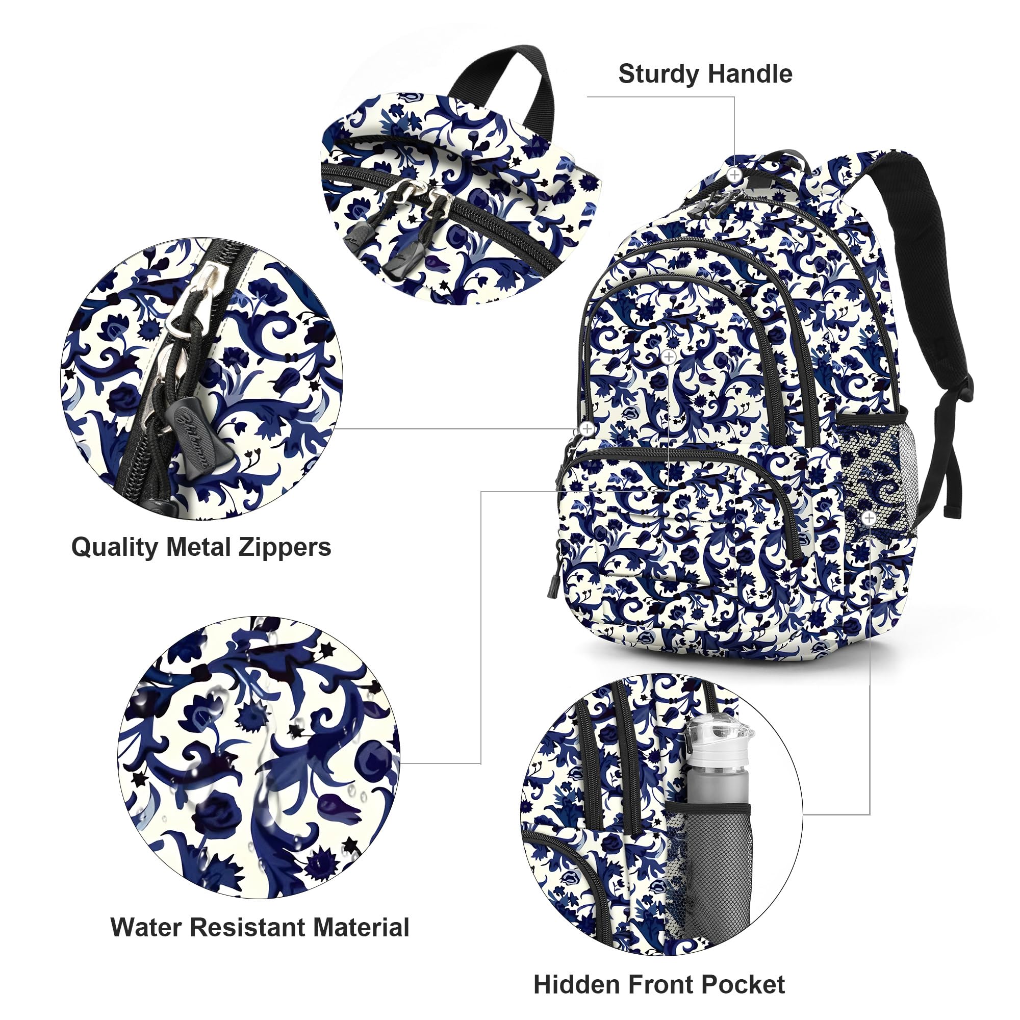 Foto 4 | Mochila Escolar Rickyh Style Ligera e Impermeable - Venta Internacional