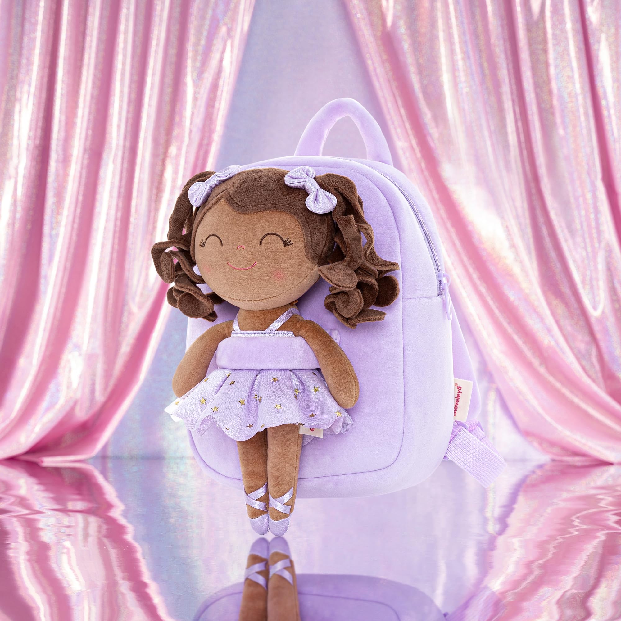 Foto 6 pulgar | Mochila Gloveleya Baby Ballerina con Muñeca de Peluche de 23 cm - Venta Internacional