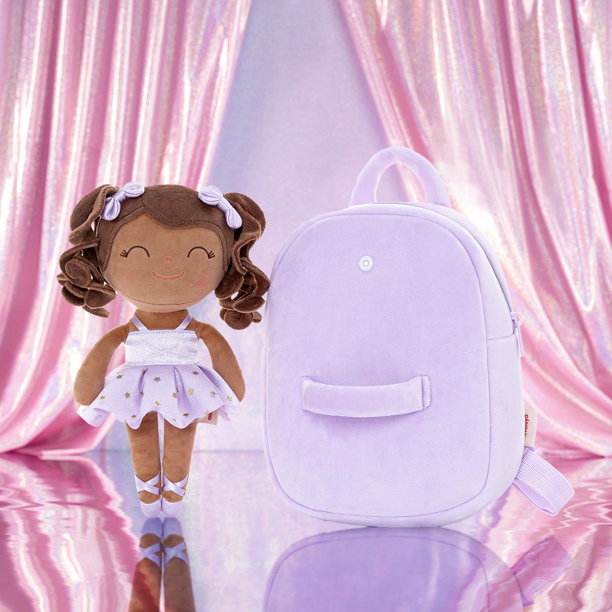 Foto 8 pulgar | Mochila Gloveleya Baby Ballerina con Muñeca de Peluche de 23 cm - Venta Internacional