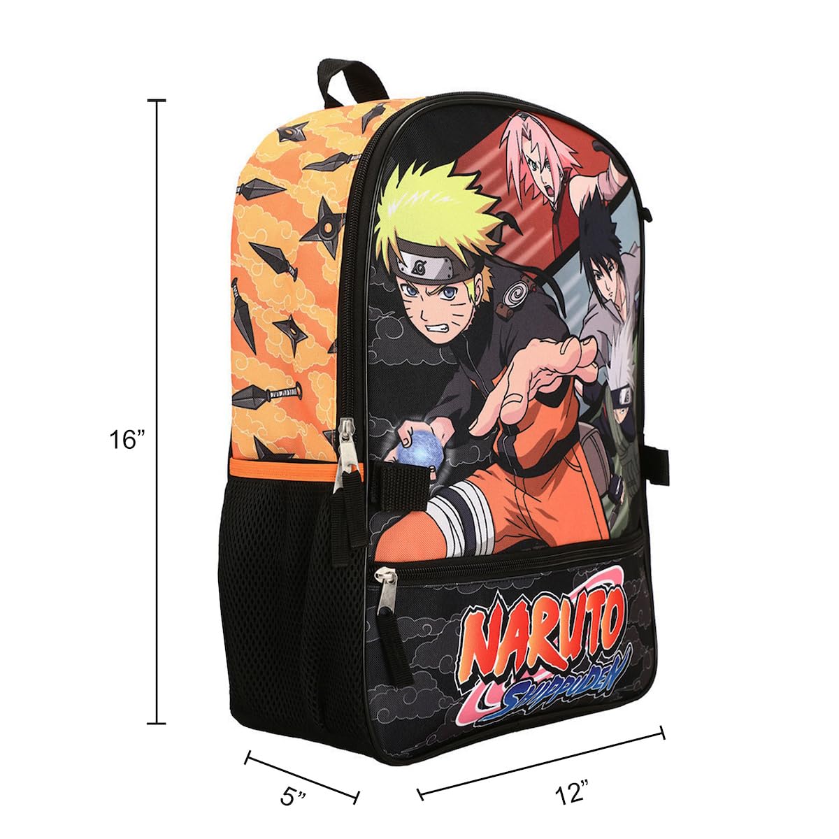Foto 6 pulgar | Set De Mochilas Bioworld Con Estampado De Personajes De Anime De Naruto, 5 Piezas - Venta Internacional.