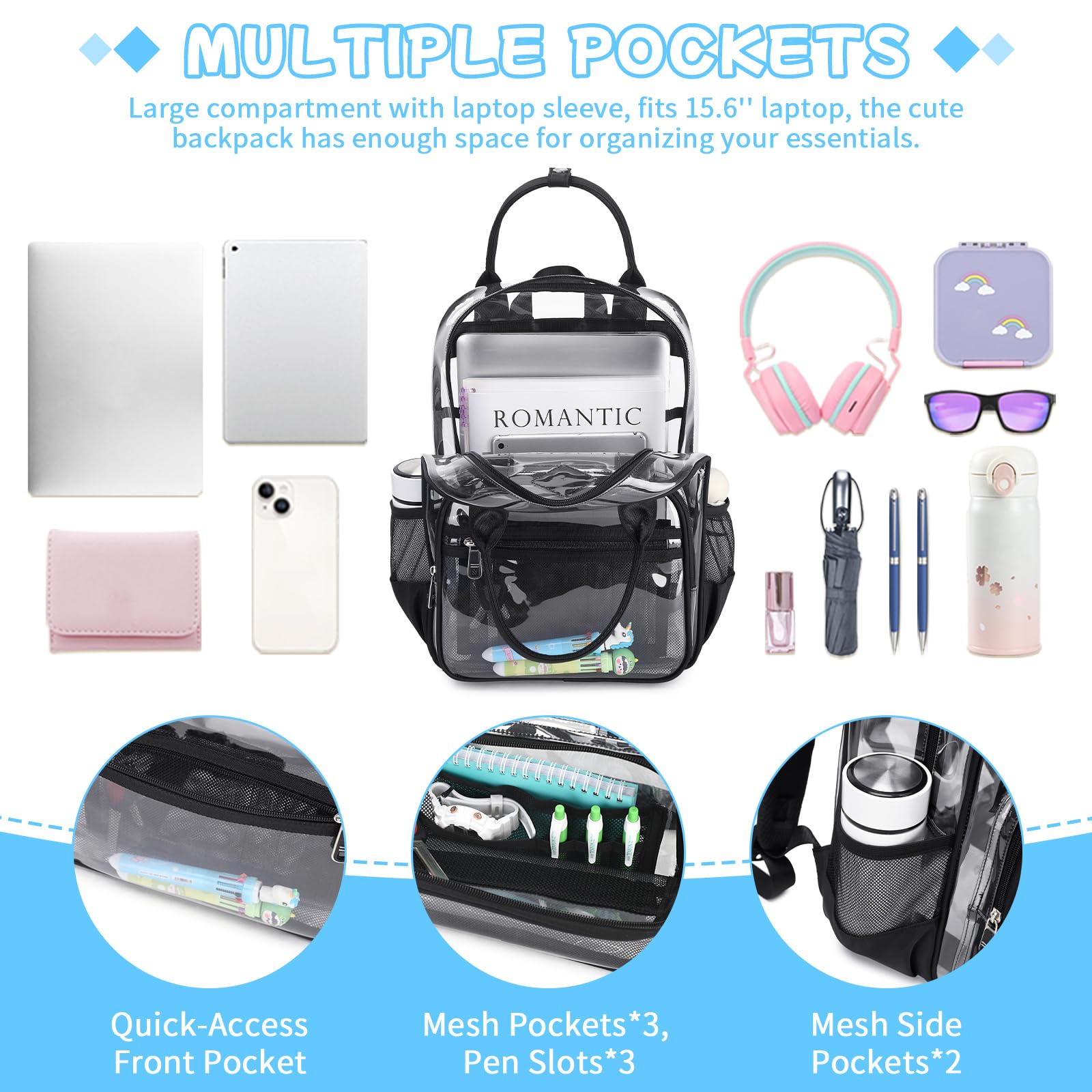 Foto 4 pulgar | Mochila Transparente Moonbaby - Venta Internacional