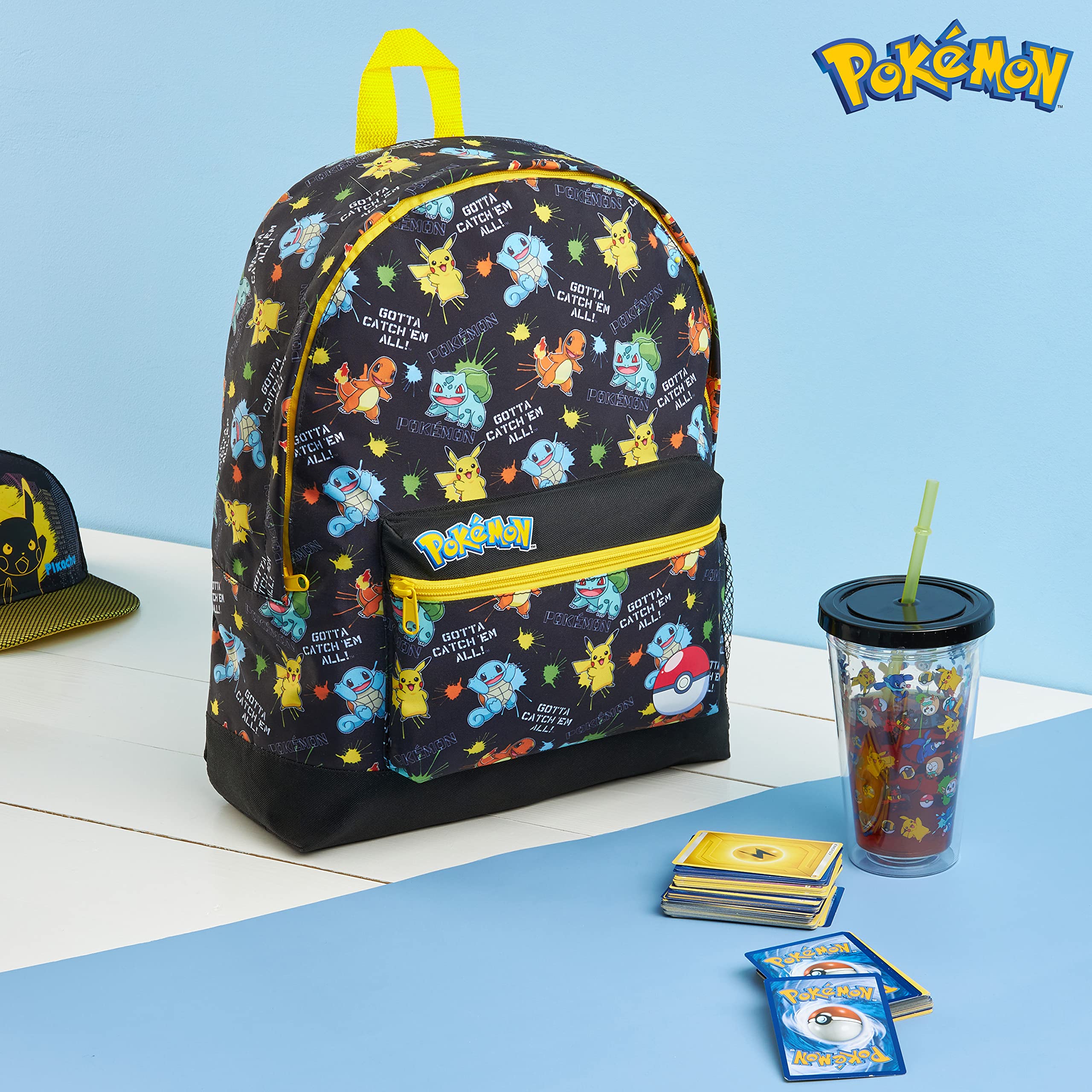 Foto 3 pulgar | Mochila Escolar Pokemon Kids Pikachu Eevee Pokeball  - Venta Internacional
