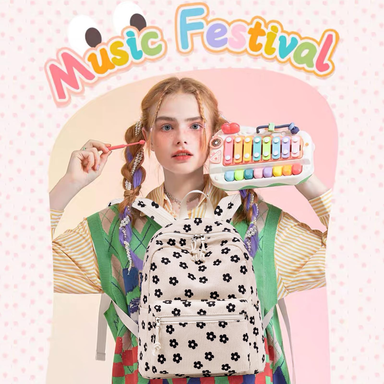 Foto 3 | Mochila Bluboon de Pana - Venta Internacional