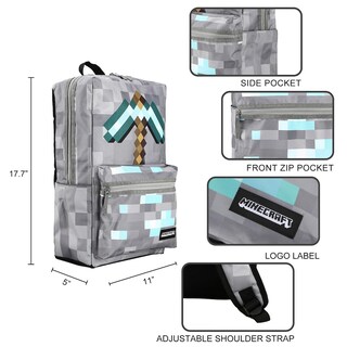 Foto 3 | Mochila Bioworld Minecraft - Venta Internacional