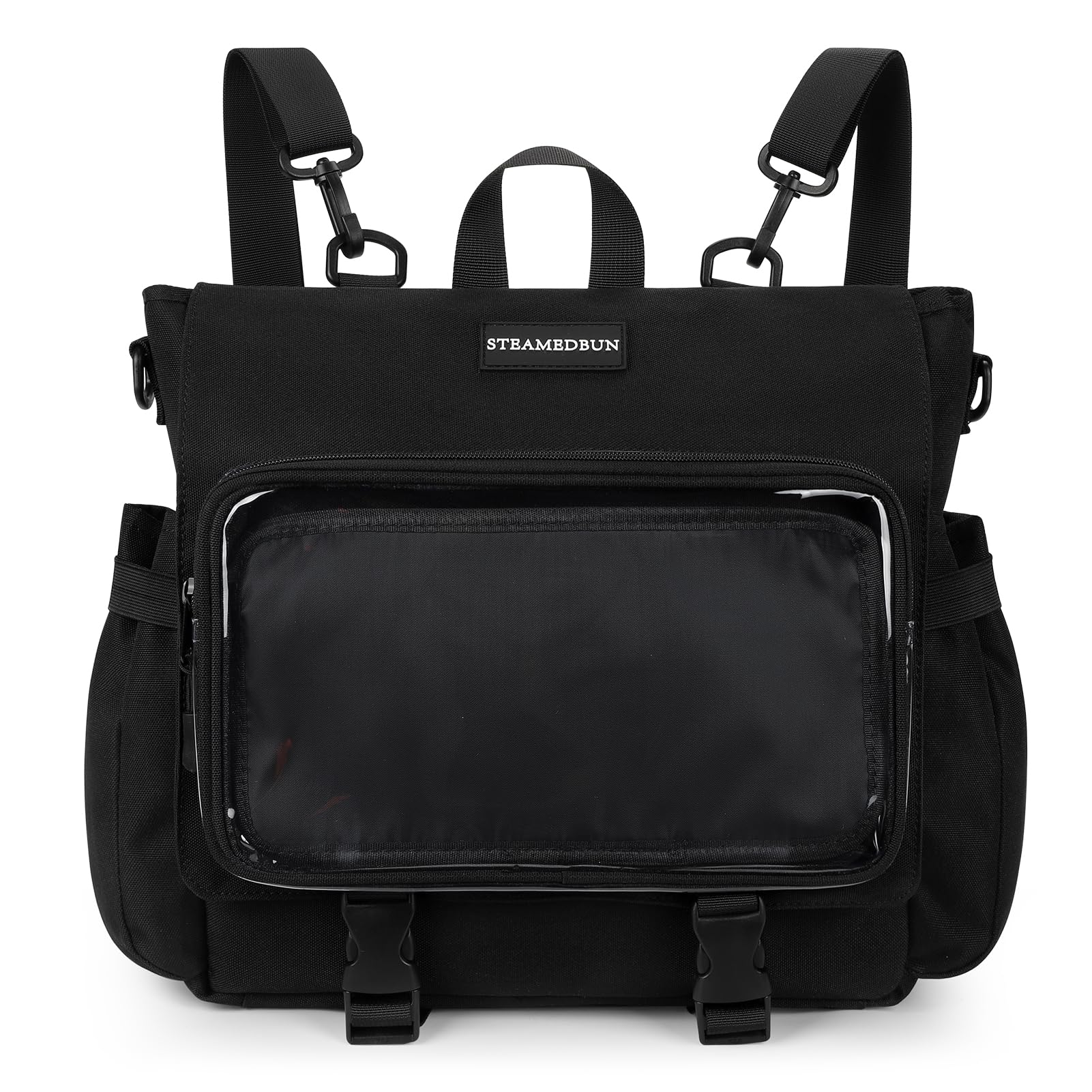 Mochila Steamedbun Kawaii Negra para Niñas - Venta Internacional