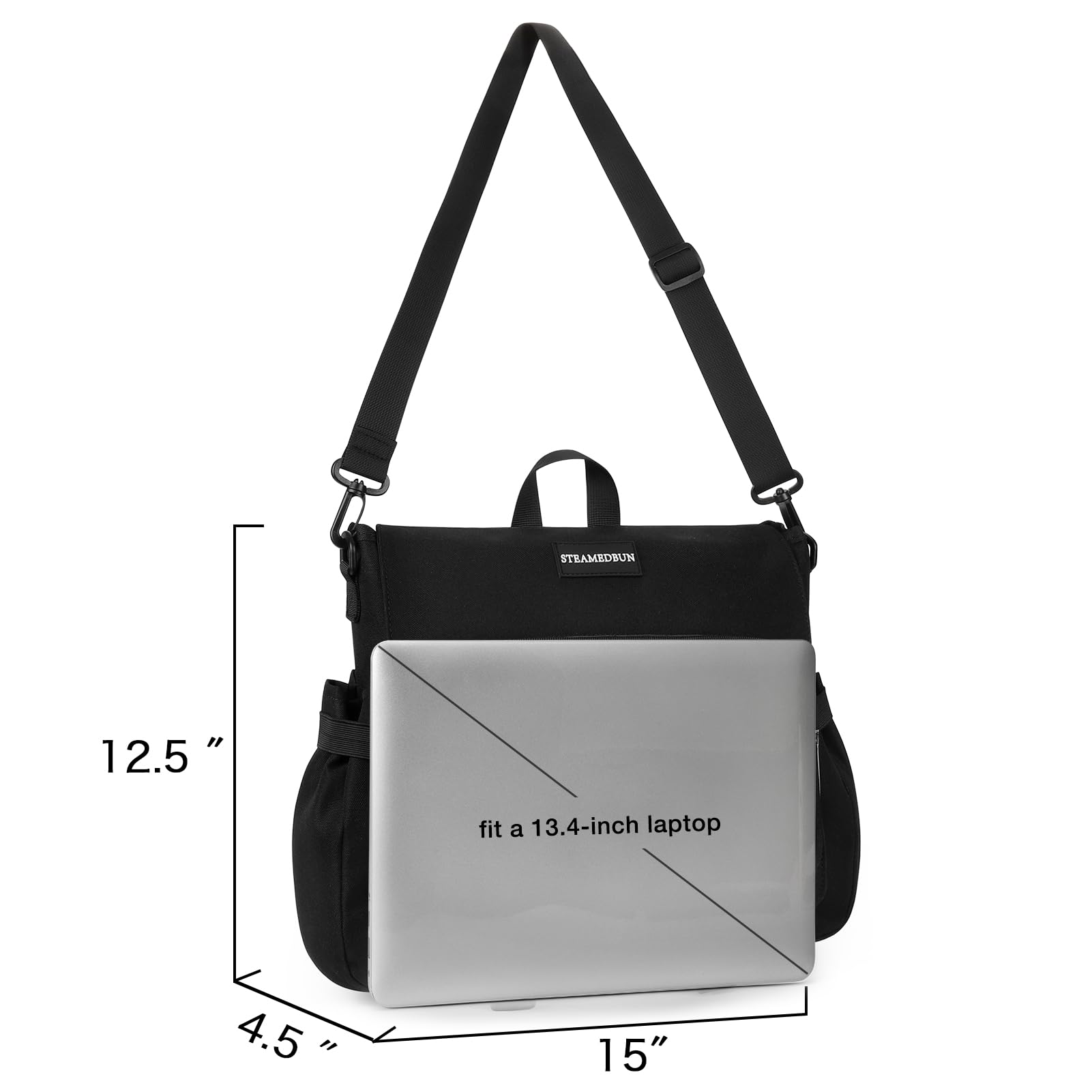 Foto 4 pulgar | Mochila Steamedbun Kawaii Negra para Niñas - Venta Internacional