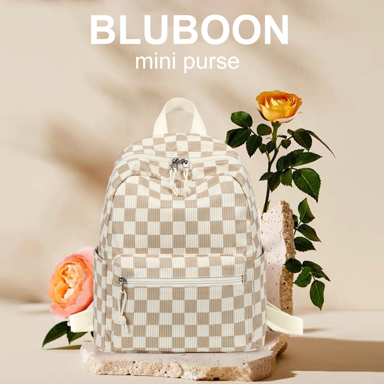 Foto 3 pulgar | Minimochila Bluboon a Cuadros Multicolor - Venta Internacional