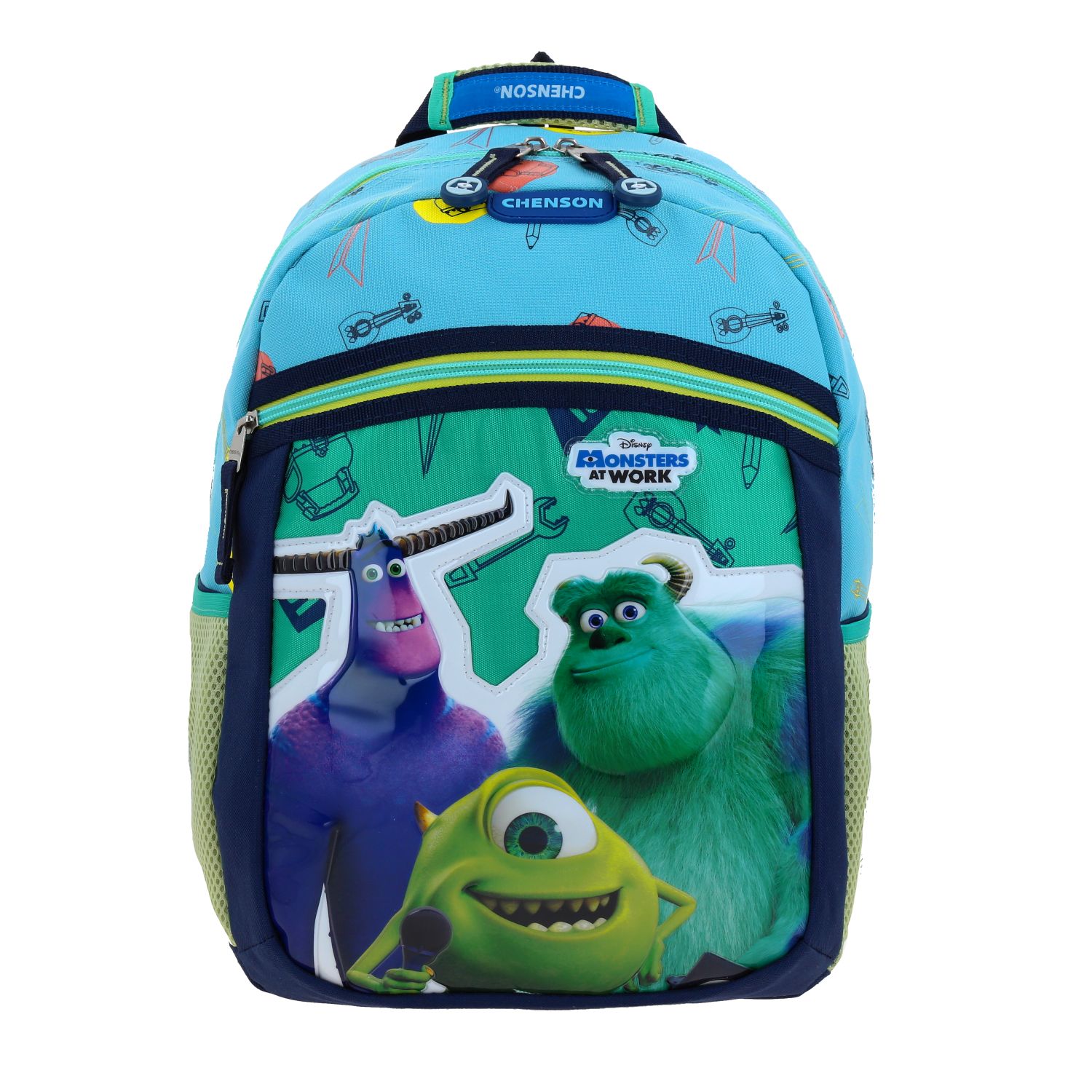 Mochila Mediana Chenson Preescolar Kinder Monster At Work Inc Aufter Mw65975-9