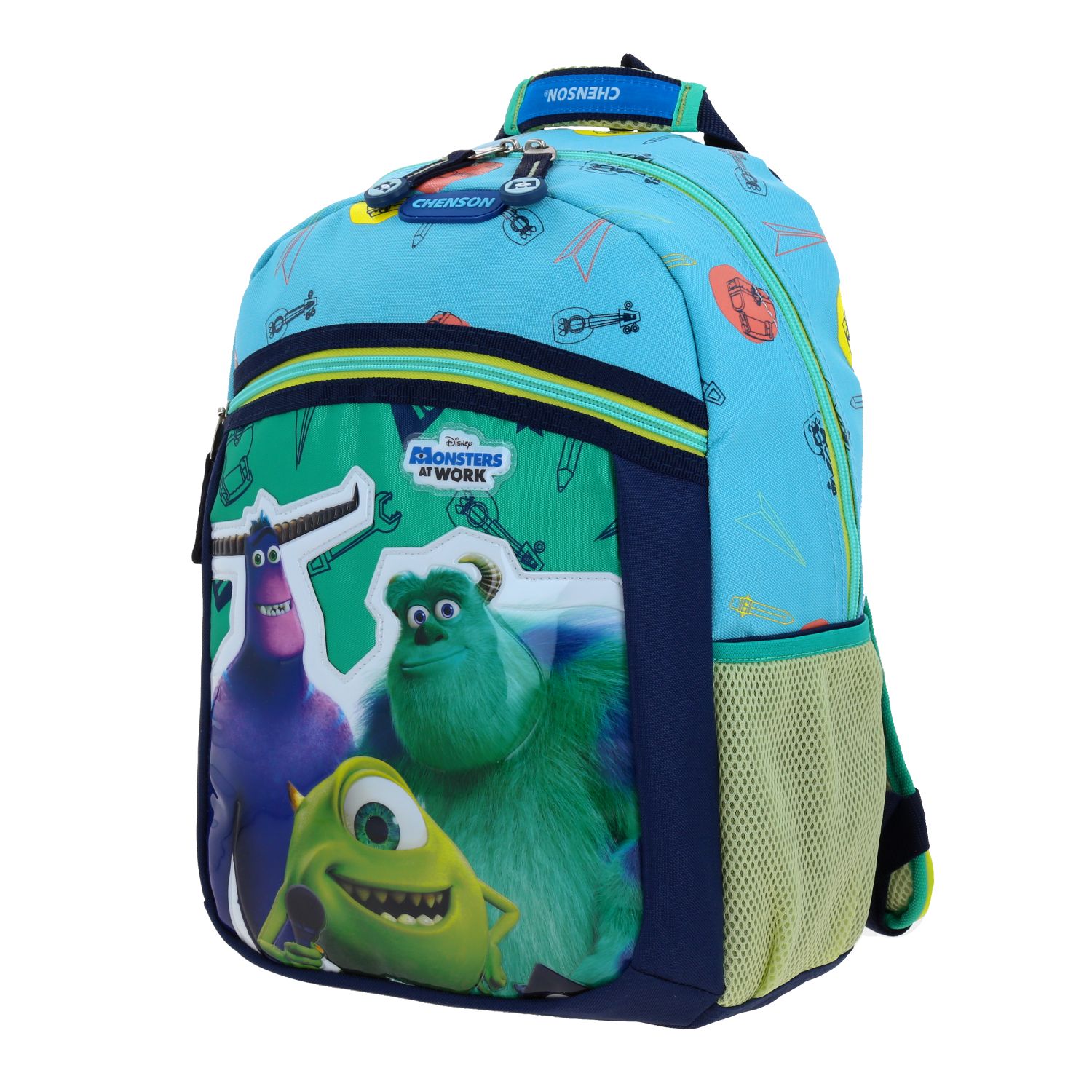 Foto 3 pulgar | Mochila Mediana Chenson Preescolar Kinder Monster At Work Inc Aufter Mw65975-9