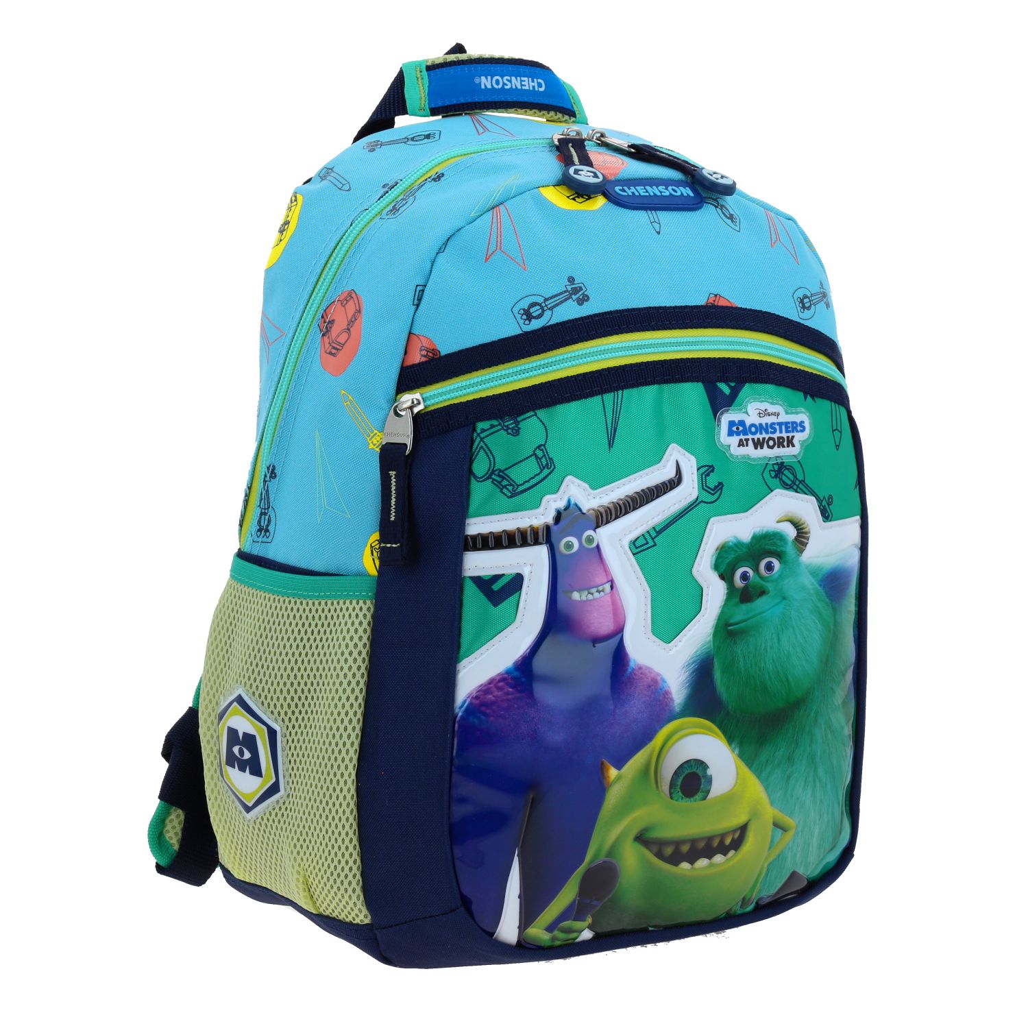Foto 7 pulgar | Mochila Mediana Chenson Preescolar Kinder Monster At Work Inc Aufter Mw65975-9