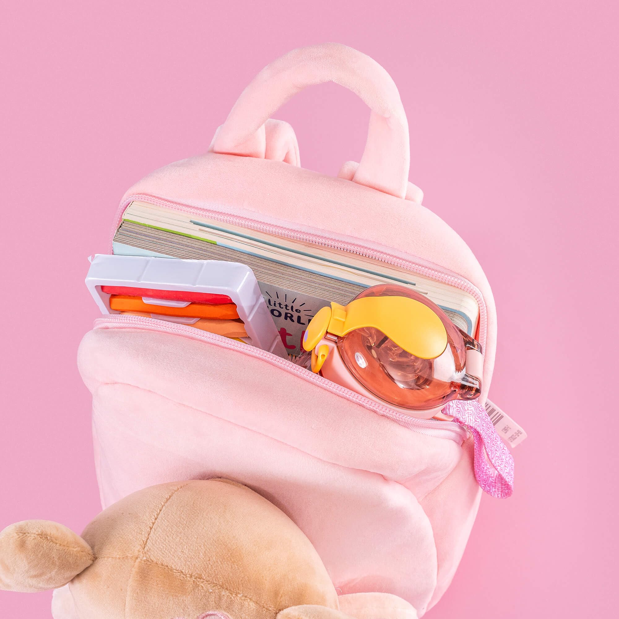 Foto 6 pulgar | Mochila para Niños Pequeños Gloveleya Baby Girl Bolsa de Peluche de 23 cm - Venta Internacional