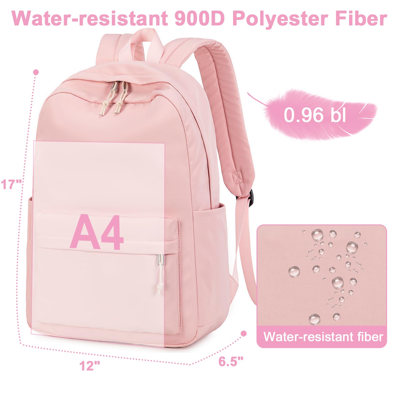Foto 4 pulgar | Mochila Escolar Bluboon Butterfly Rosa - Venta Internacional