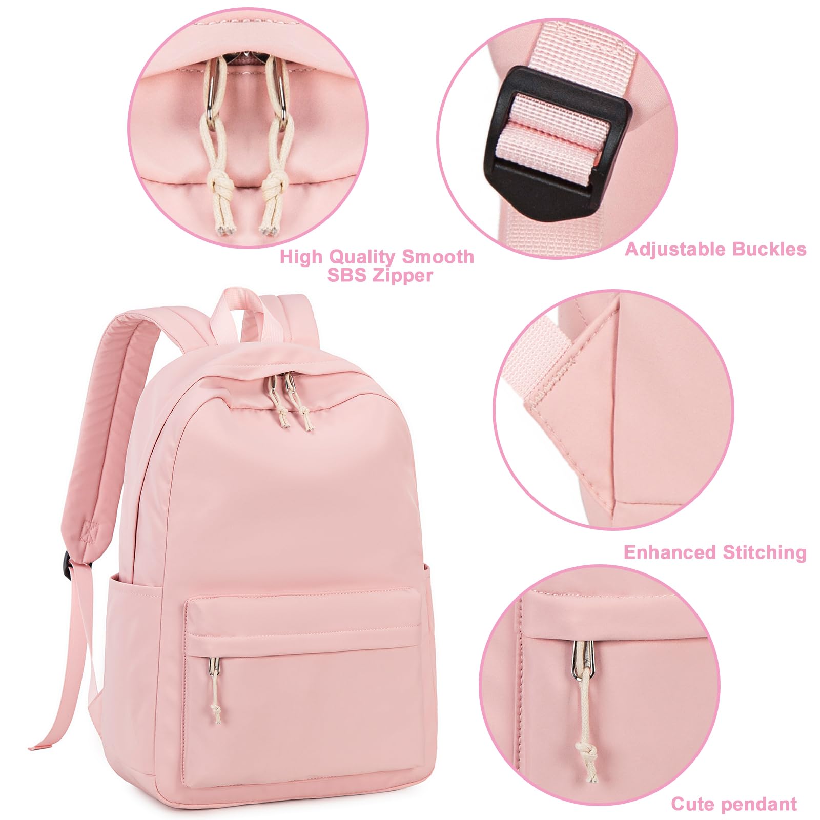 Foto 5 pulgar | Mochila Escolar Bluboon Butterfly Rosa - Venta Internacional