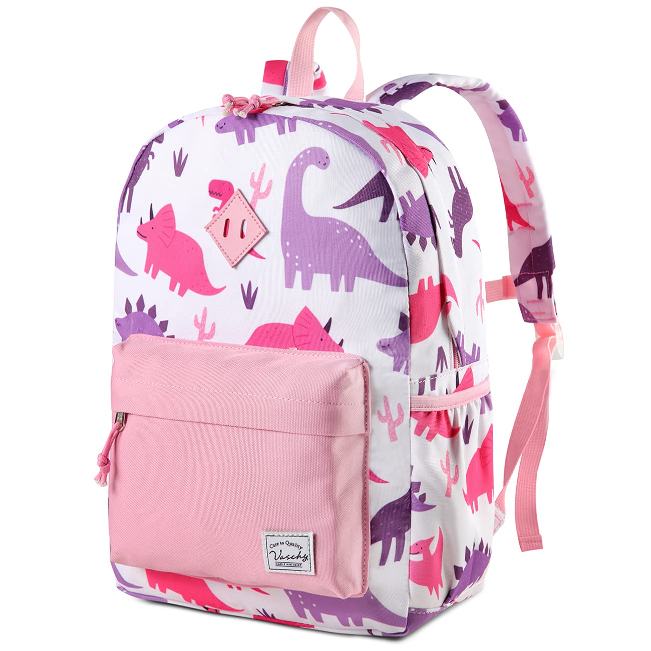Foto 2 pulgar | Mochila Vaschy Kids con Diseño de Dinosaurio Rosa 38 cm - Venta Internacional