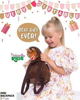 Foto 5 | Minimochila Naturally Kids con Diseño de Dinosaurio para Niños de 2 a 5 Años - Venta Internacional
