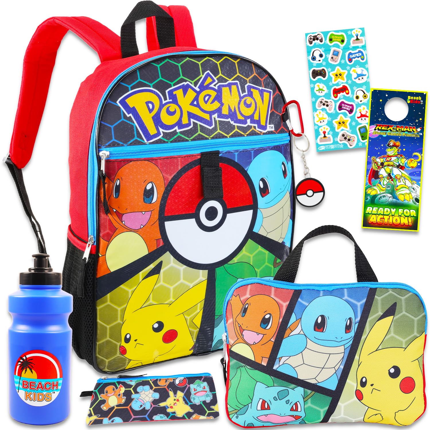 Foto 2 pulgar | Mochila Pokémon para Niños y Niñas con Accesorios - Venta Internacional