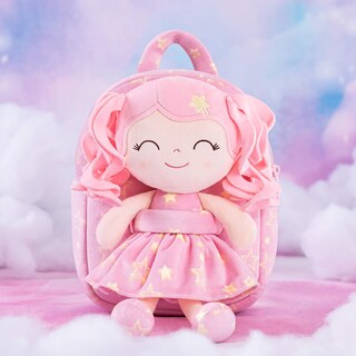 Foto 5 | Mochila Gloveleya para Niña Pequeña con Muñeco de Peluche de 23 cm color Rosa - Venta Internacional