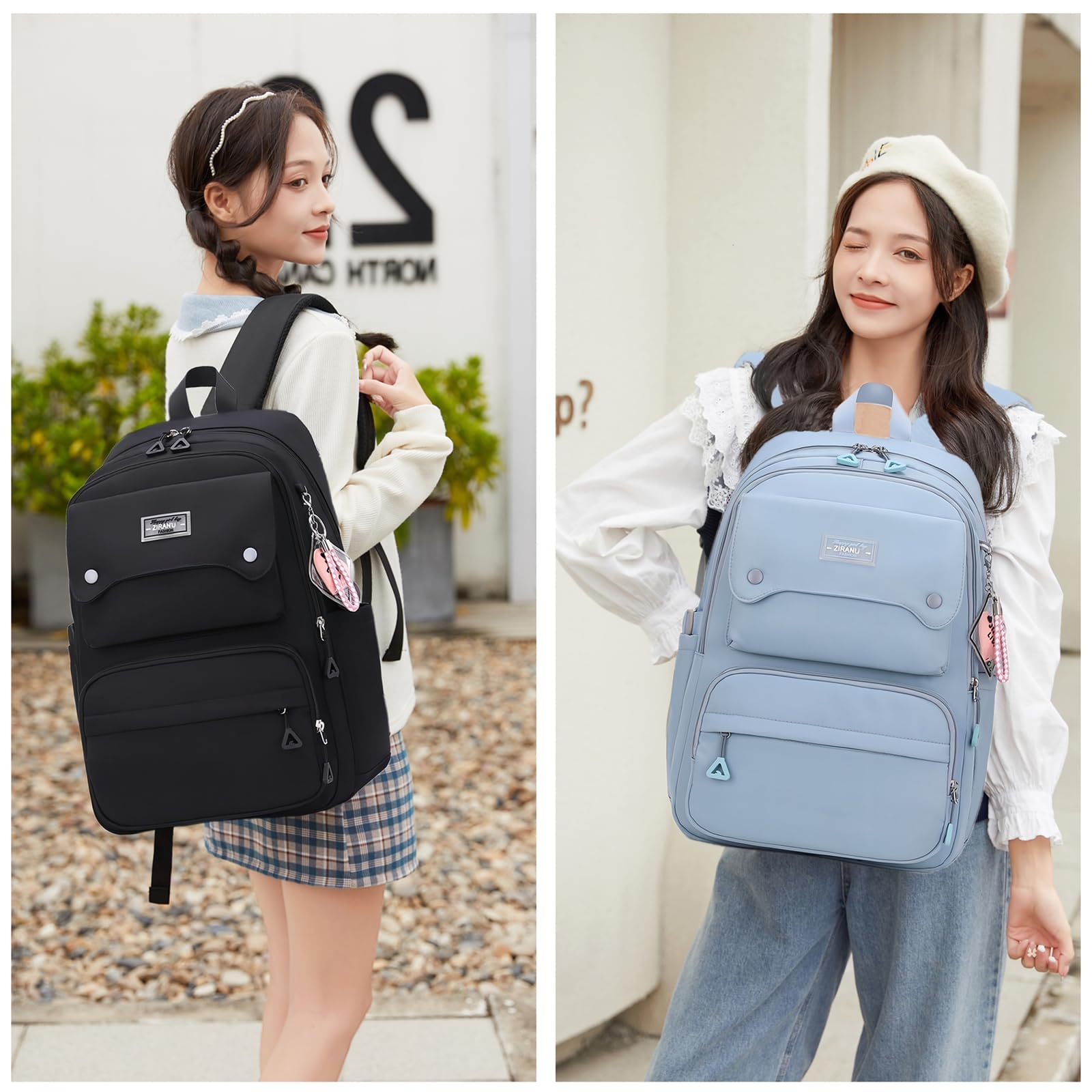 Foto 2 | Mochila Bansusu Teen Girls School Blue de 29 L - Venta Internacional