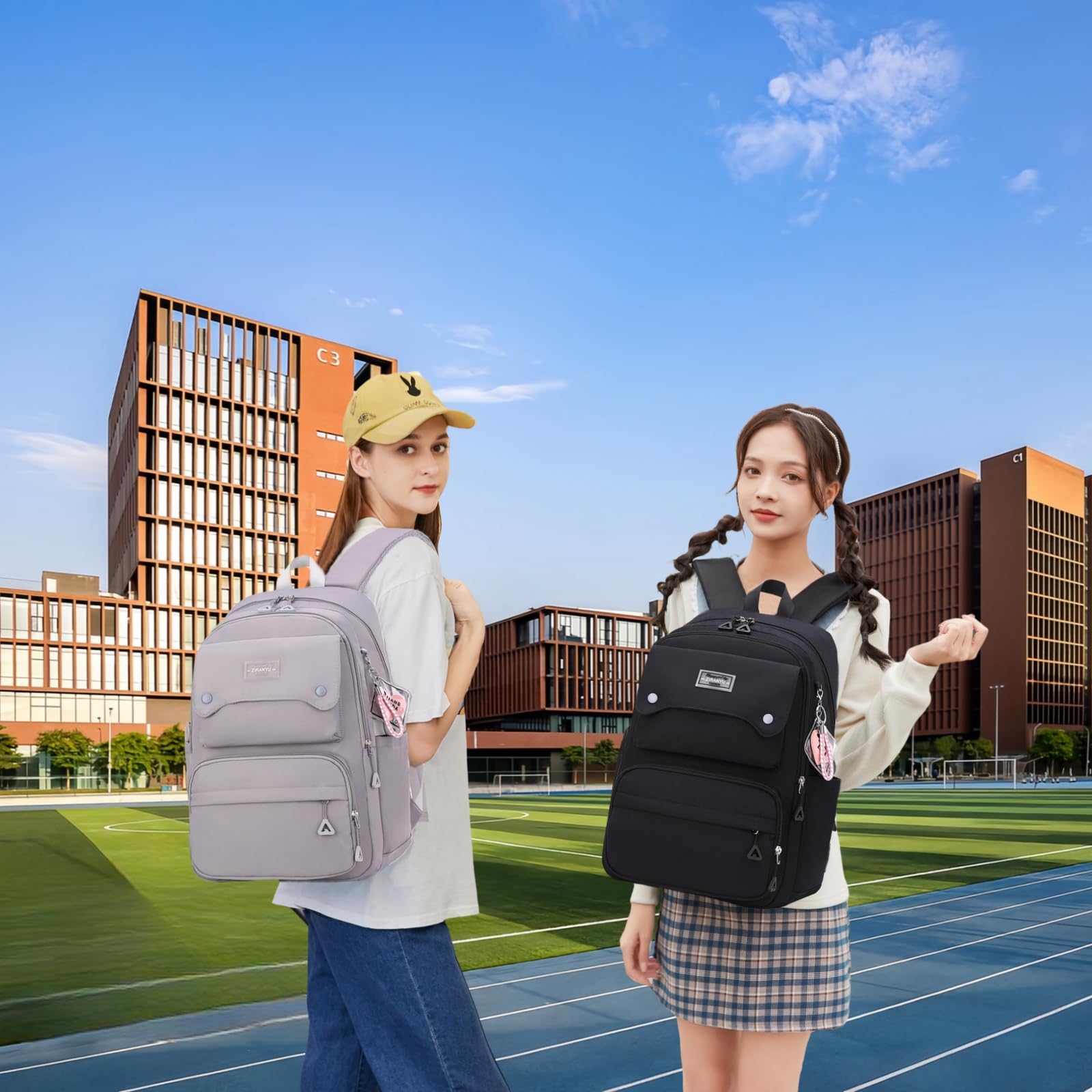 Foto 7 | Mochila Bansusu Teen Girls School Blue de 29 L - Venta Internacional
