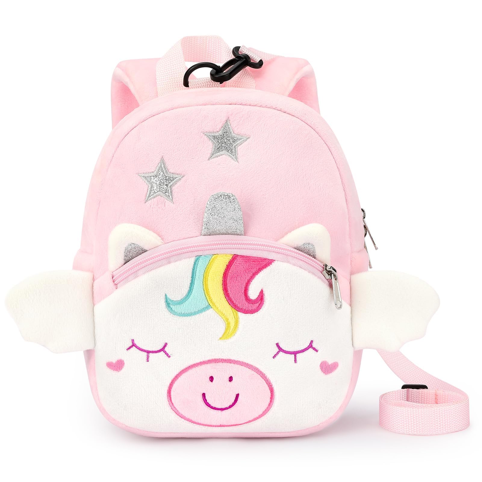 Foto 2 pulgar | Mochila Para Niños Pequeños Mibasies, Bonito Peluche De Unicornio De 1 A 3 Años - Venta Internacional.