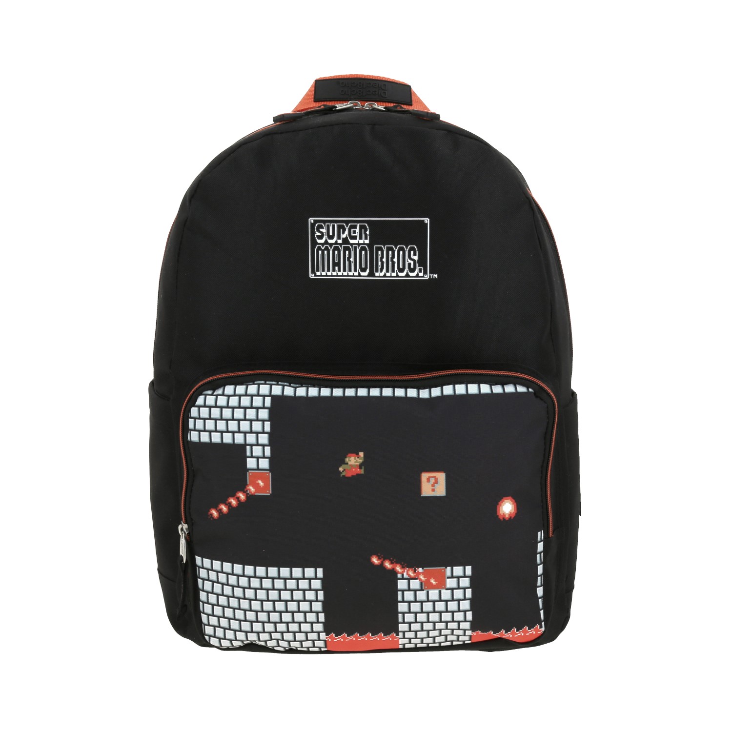 Mochila Grande Escolar Chenson de Mario Bros Fuego