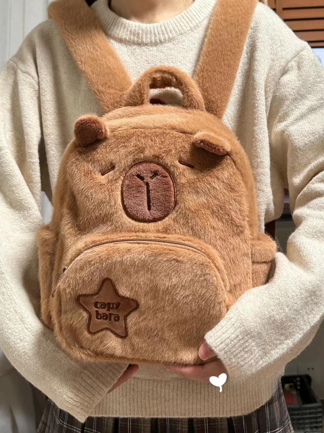 Foto 5 pulgar | Mochila Capibara Plush 24x11x30 cm para Niños - Venta Internacional