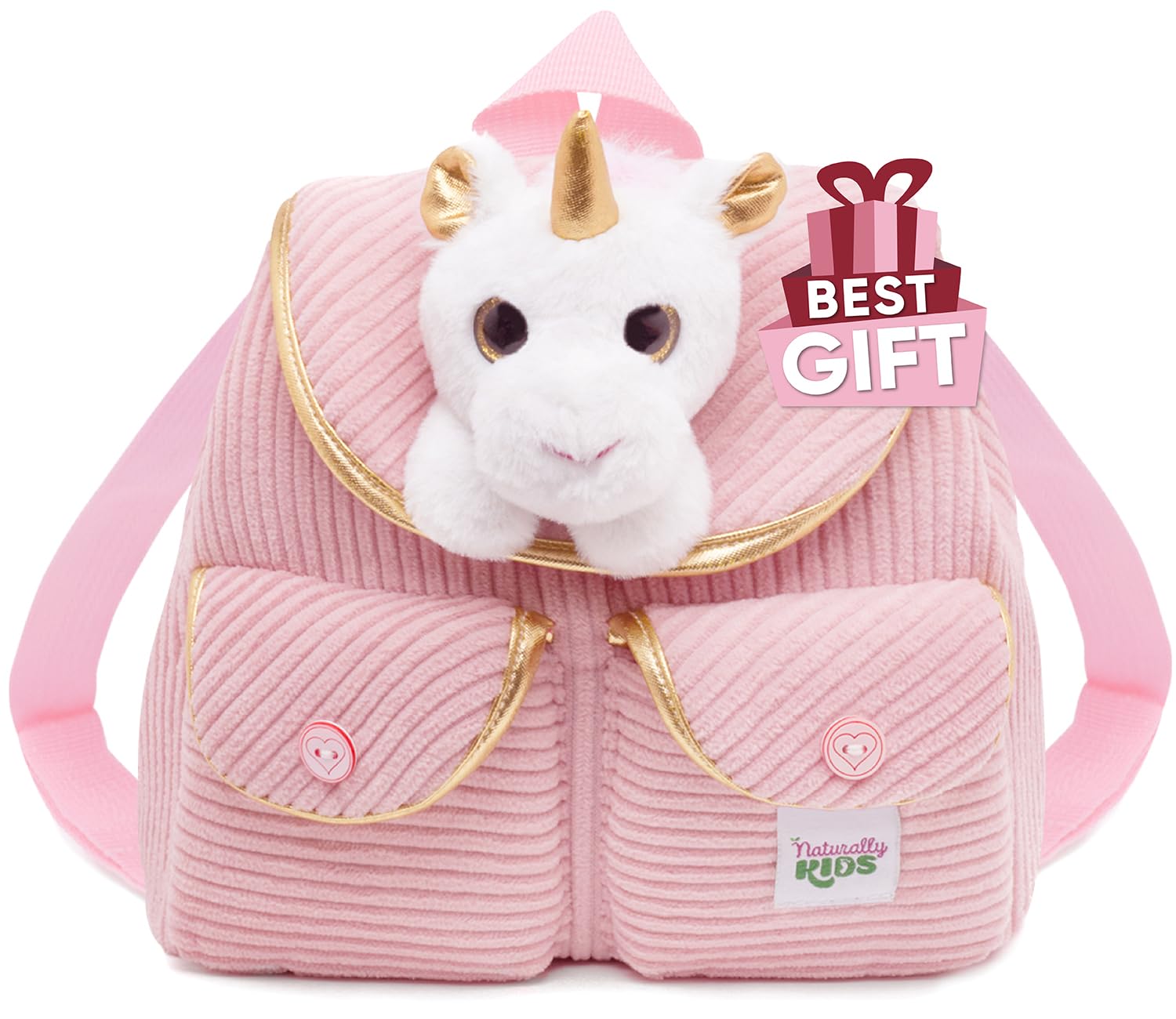 Foto 2 pulgar | Minimochila Naturally Kids Unicornio Rosa - Venta Internacional