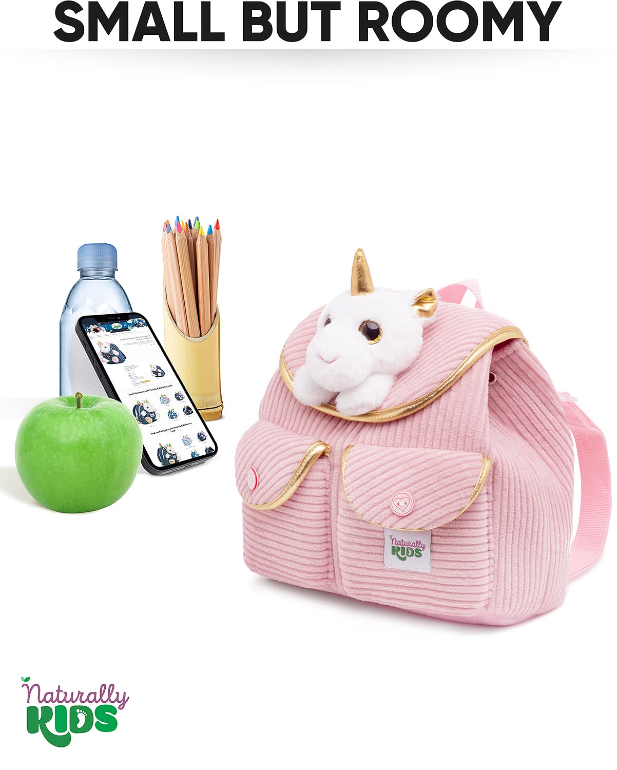 Foto 5 pulgar | Minimochila Naturally Kids Unicornio Rosa - Venta Internacional
