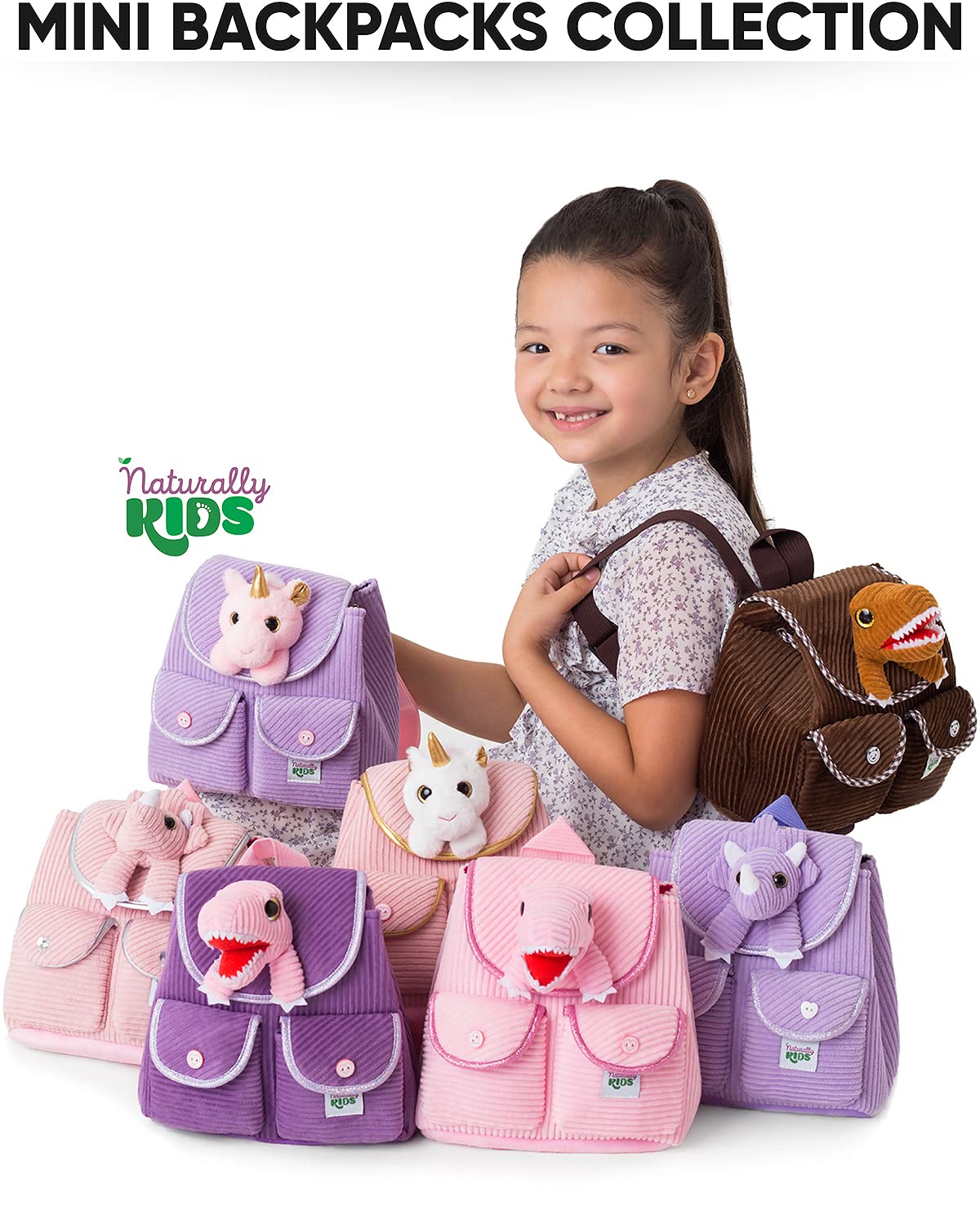 Foto 8 pulgar | Minimochila Naturally Kids Unicornio Rosa - Venta Internacional
