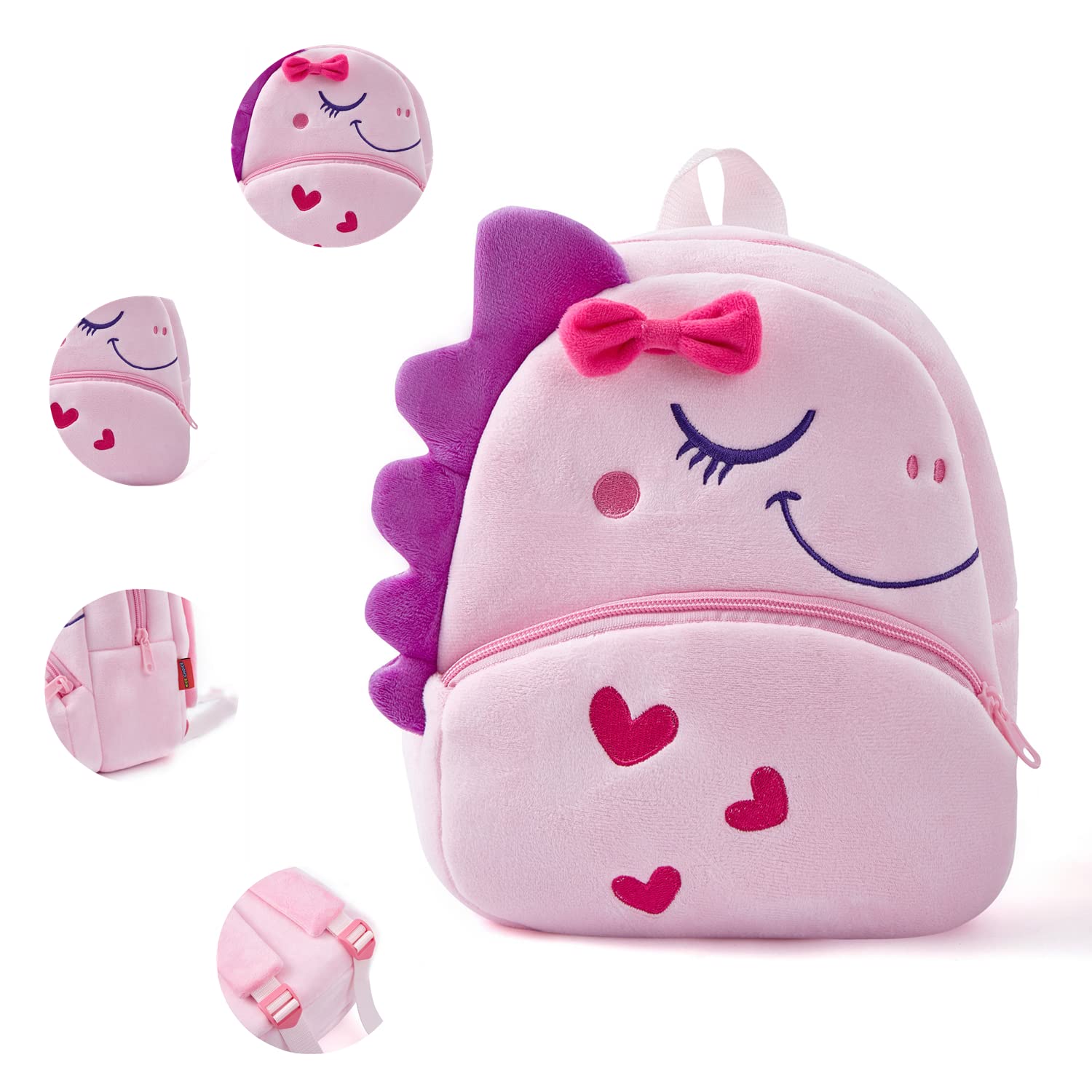 Foto 7 pulgar | Mochila Nice Choice Dinosaurio para Niñas de 2 a 6 Años - Venta Internacional