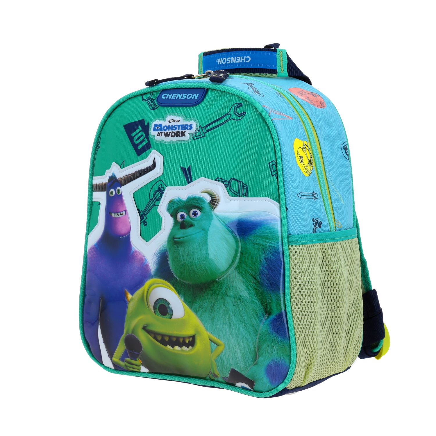 Foto 3 pulgar | Mochila Chica Chenson Preescolar Kinder Monster At Work Inc Aufter Mw65976-9