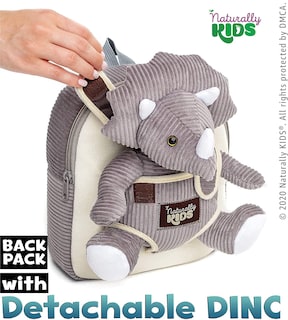 Foto 3 | Mochila Naturally Kids con Peluche para Niño-Venta Internacional