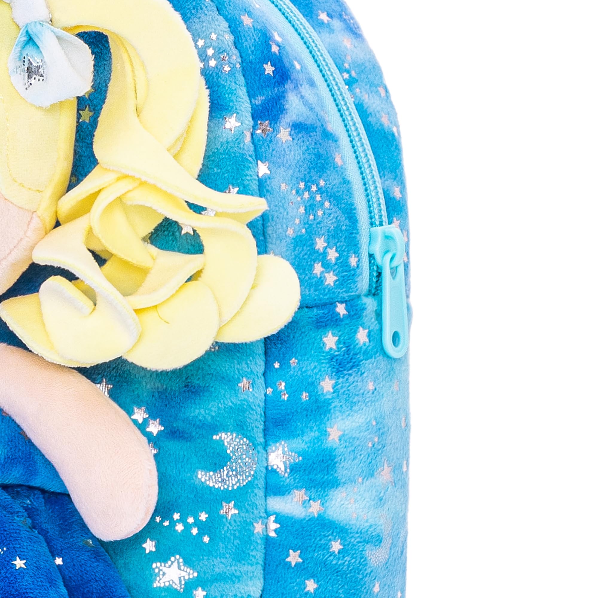 Foto 6 pulgar | Mochila Gloveleya Muñeca Rizada de Felpa para Niños Pequeños 23 cm Azul - Venta Internacional
