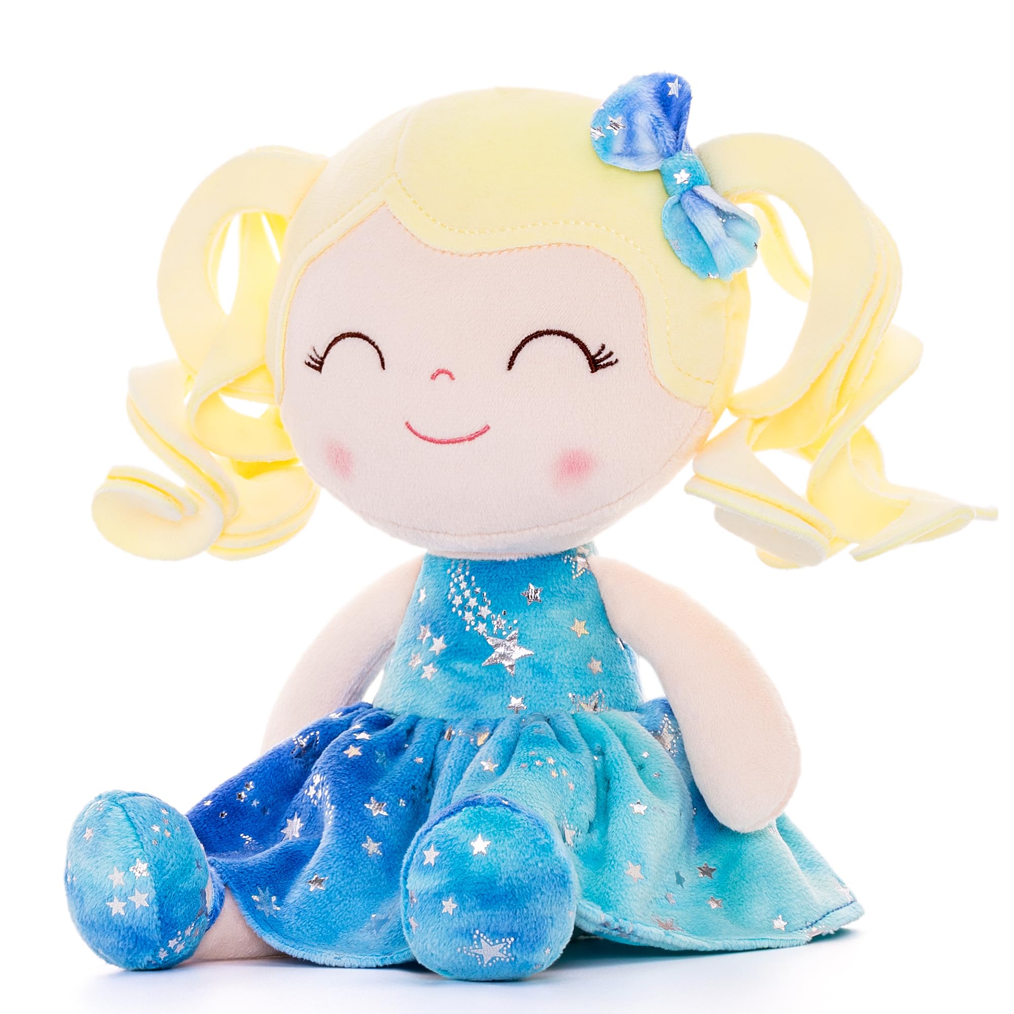 Foto 7 | Mochila Gloveleya Muñeca Rizada de Felpa para Niños Pequeños 23 cm Azul - Venta Internacional