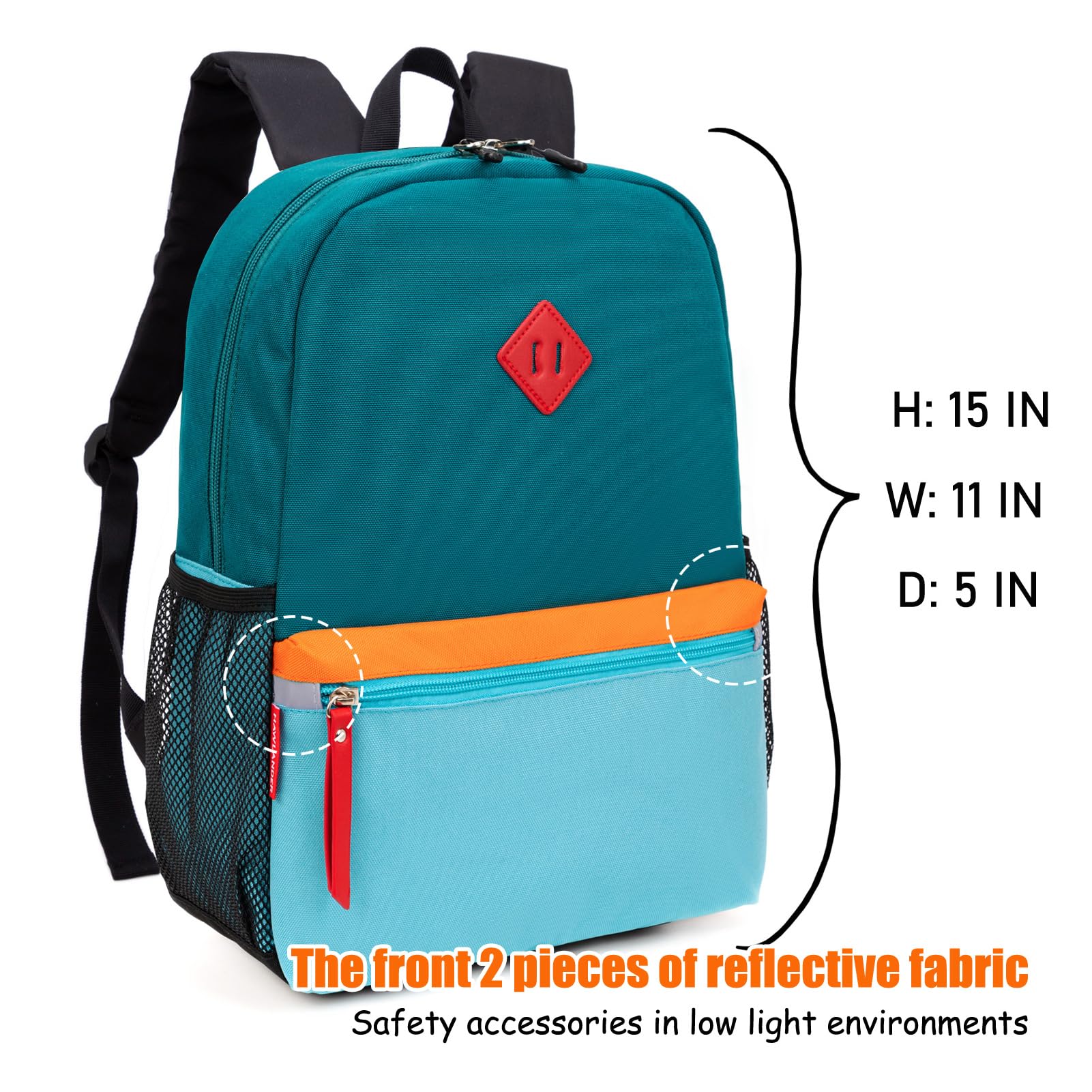 Foto 3 pulgar | Mochila Hawlander Little Kids Azul Verde 16l 3-6 Años - Venta Internacional.