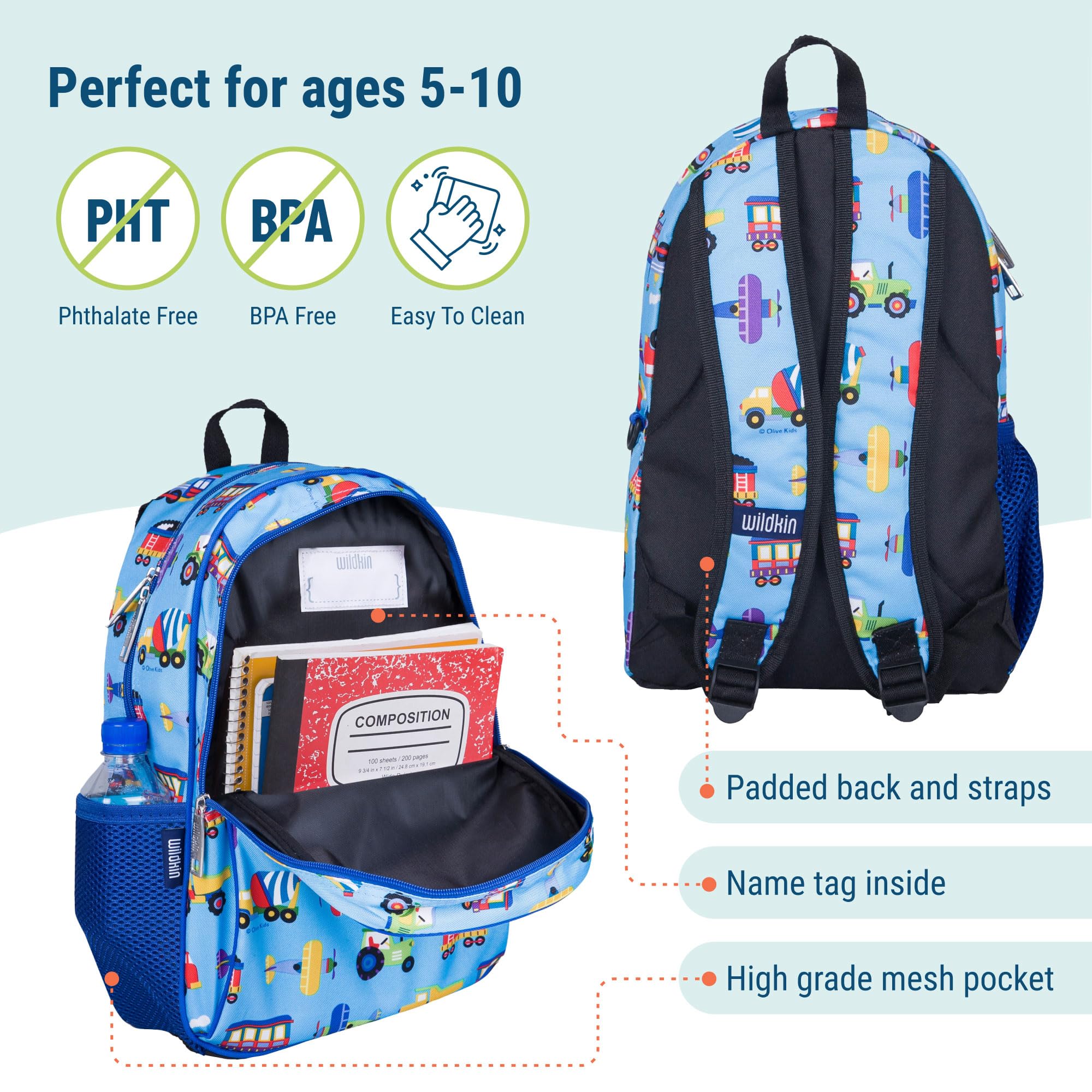 Foto 4 pulgar | Mochila Wildkin Kids de 15 Pulgadas - Venta Internacional